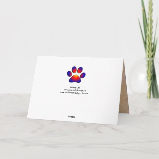 KAARTEN VOOR DE BEHANDELING VAN PIRATE KATTEN EN A (Achterkant)