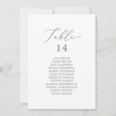 Kaarten voor de fijne Silver Table Number-startkaa (Voorkant)