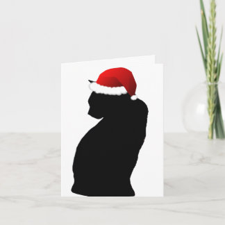 Kaarten voor de kerstkerstkerstkerstzwarte kat