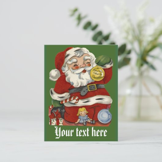   Kaarten voor de kerstman Feestdagenkaart (Staand voorkant)