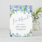 Kaarten voor de mededeling van blauwe brandkranen  (Staand voorkant)