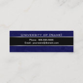 Kaarten voor de naam van het afstuderen - Marmer B Contactkaartje (Achterkant)