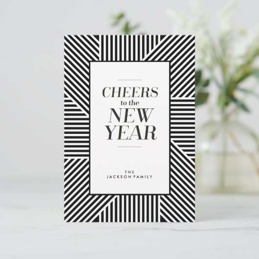 Kaarten voor de nieuwjaarsfeestdag (Staand voorkant)