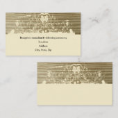 Kaarten voor de opvang van geschuurd hout, crème (Voorkant / Achterkant)