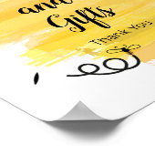 Kaarten voor de Waterverf van bijen en cadeautjes Poster (Hoek)