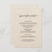 Kaarten voor details over poolbruiloft (Polka Dot  (Voorkant / Achterkant)