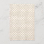 Kaarten voor details over poolbruiloft (Polka Dot  (Achterkant)