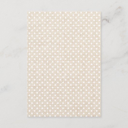 Kaarten voor details over poolbruiloft (Polka Dot  (Achterkant)