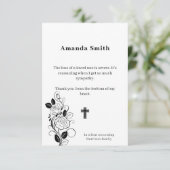 Kaarten voor een herdenkingsgoed (Staand voorkant)