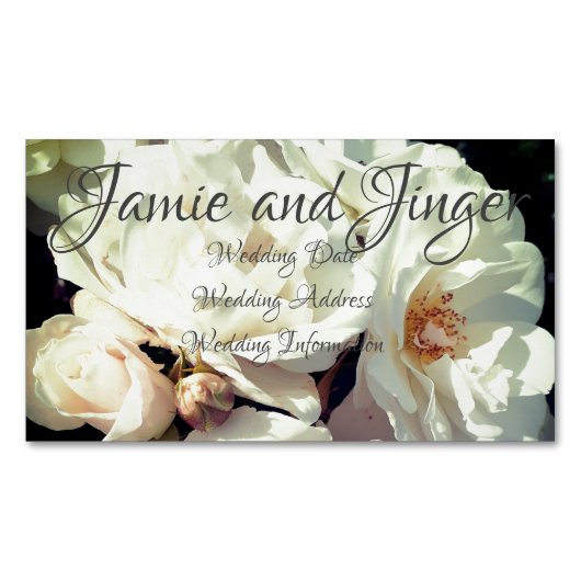 Kaarten voor een Magnetic Wedding Reminder Magnetisch Visitekaartje (Voorkant)