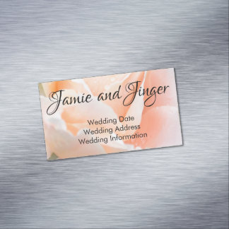 Kaarten voor een Magnetic Wedding Reminder Magnetisch Visitekaartje
