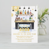 Kaarten voor een nieuw jaar | Vakantiegangers (Staand Voorkant)