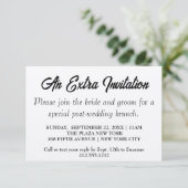 Kaarten voor extra Invite_Wedding Brunch kraftomge (Staand voorkant)