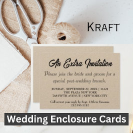 Kaarten voor extra Invite_Wedding Brunch kraftomge