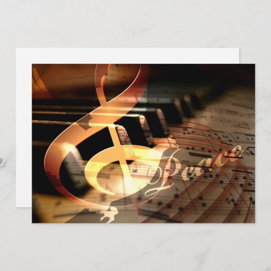 kaarten voor feestelijke viering met piofoon voor (Voorkant / Achterkant)