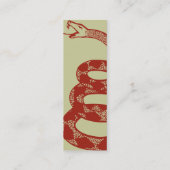 Kaarten voor Gadsden Flag Profile Mini Visitekaartje (Achterkant)