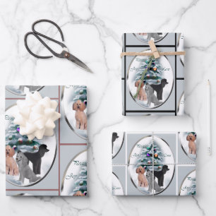 Kaarten voor gebak kerstcadeaus inpakpapier vel