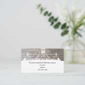 Kaarten voor gebrandmerkt houten ontvangstruimte (Staand voorkant)