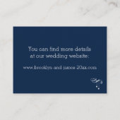 Kaarten voor Gepersonaliseerd blauwe bruiloft (Achterkant)