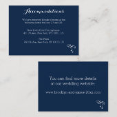 Kaarten voor Gepersonaliseerd blauwe bruiloft (Voorkant / Achterkant)