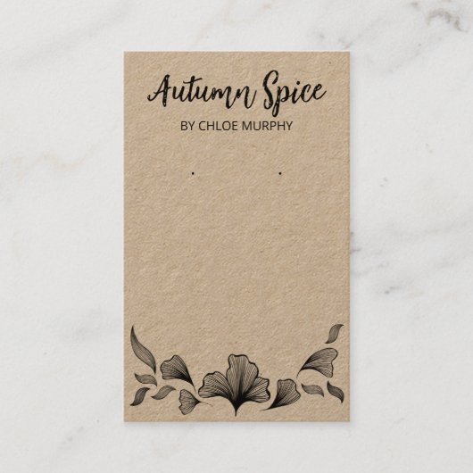 Kaarten voor Ginko Leaf-veroudering Visitekaartje (Voorkant)