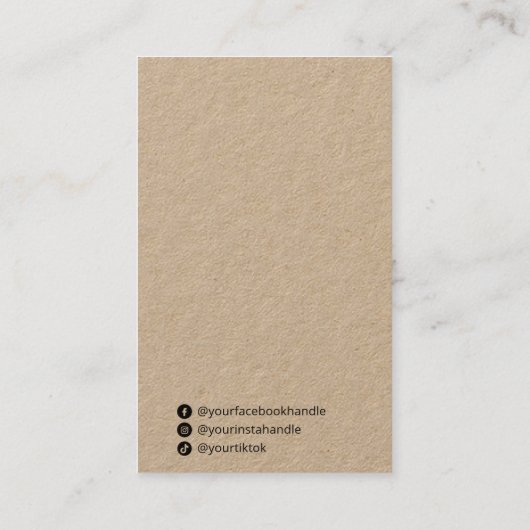 Kaarten voor Ginko Leaf-veroudering Visitekaartje (Achterkant)