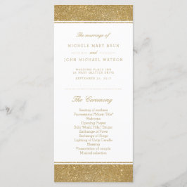 Kaarten voor Glitter Weddenprogramma Faux Gold Rac