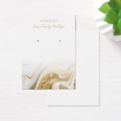 Kaarten voor Gold White Marble Agate Display Visitekaartje (Bureau)