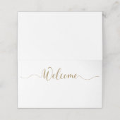 Kaarten voor gouden plaatskaarten plaatskaartje (Buitenkant ongevouwen)