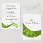 kaarten voor groen cadeauregister (Voorkant / Achterkant)