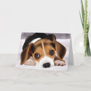 Kaarten voor groeten - Beagle Puppy