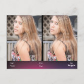 Kaarten voor headshot Composietkaarten - Hoofdfoto (Achterkant)