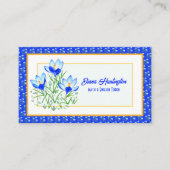 Kaarten voor herbenoemingen voor blauwe kruispunte contactkaartje (Voorkant)