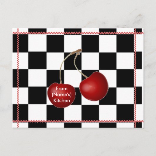 Kaarten voor hergebruik van Cherry Retro (Voorkant)