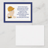 Kaarten voor het aanvragen van Baby voor bouwbehui (Voorkant / Achterkant)