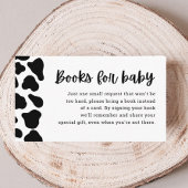 Kaarten voor het aanvragen van koe Thema Baby show