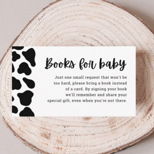 Kaarten voor het aanvragen van koe Thema Baby show