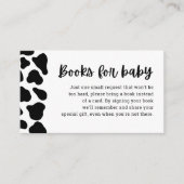 Kaarten voor het aanvragen van koe Thema Baby show (Voorkant)