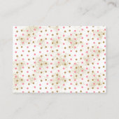 Kaarten voor het aanvragen van roze en Gold Safari Plaatskaartje (Achterkant)