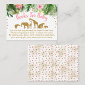 Kaarten voor het aanvragen van roze en Gold Safari Plaatskaartje (Voorkant / Achterkant)