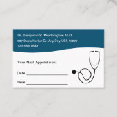 Kaarten voor het aanwijzen van medische Kantoor Afsprakenkaartje (Voorkant)