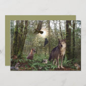 Kaarten voor het aanzetten van bosdieren (Voorkant / Achterkant)