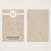 Kaarten voor het afluisteren van ingeleide monogra visitekaartjes (Voorkant /achterkant)