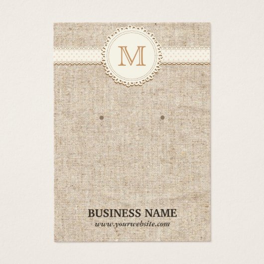 Kaarten voor het afluisteren van ingeleide monogra visitekaartjes (Voorkant)