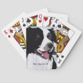 Kaarten voor het afspelen van collie aan de zwarte (Achterkant)