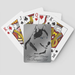 Kaarten voor het afspelen van Husky Gepersonalisee