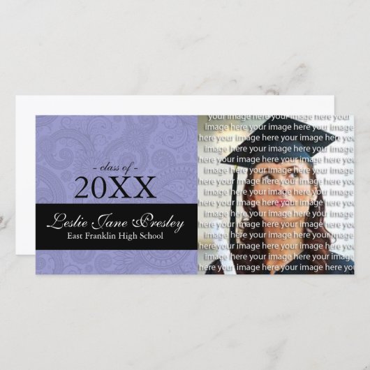 Kaarten voor het Afstuderen van Classy School (Voorkant / Achterkant)