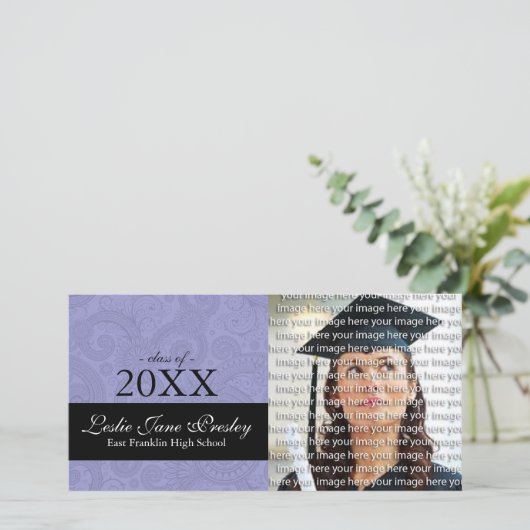 Kaarten voor het Afstuderen van Classy School (Staand voorkant)