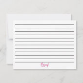 Kaarten voor het bakken van rubber spatulas (Achterkant)