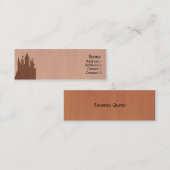 Kaarten voor het draaiende gips mini visitekaartje (Voorkant / Achterkant)